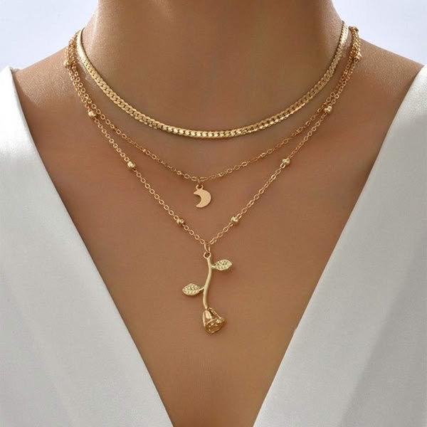 Collier 3 en 1 Warda ( B128 )